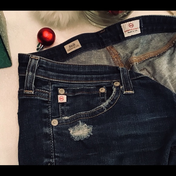 “ADRIANO GOLDSCHMIED” Women’s  DISTRESSED JEANS. - Picture 3 of 8